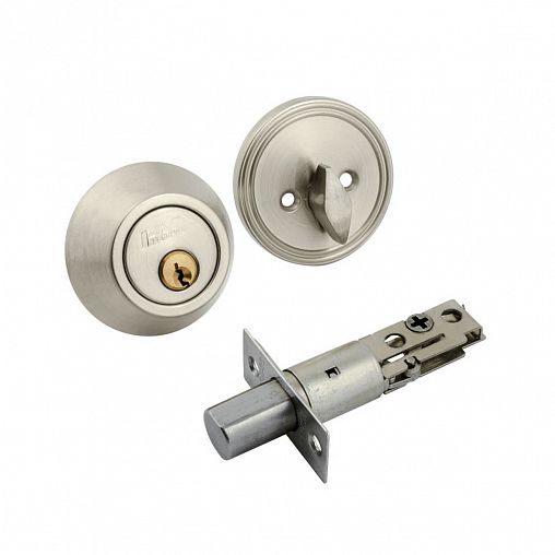 Замок врезной Нора-М D1, ключ/фиксатор, 3 ключа, матовый никель фото