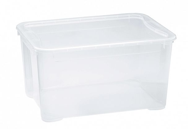 Ящик универсальный Econova Кристалл L, 555 x 390 x 290 мм, прозрачный фото