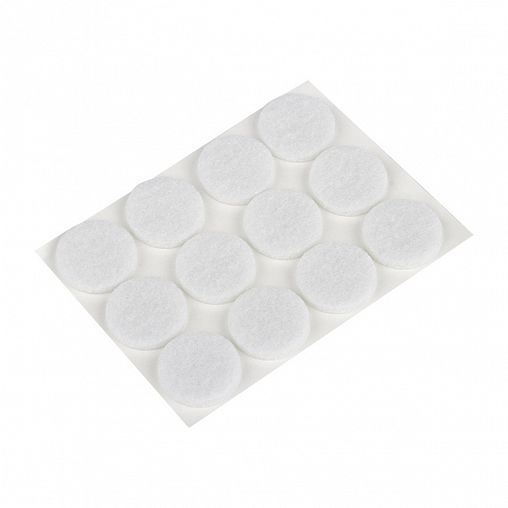 Протекторы для мебели самоклеящиеся Рыжий кот, d 2 см, 12 шт, белые фото