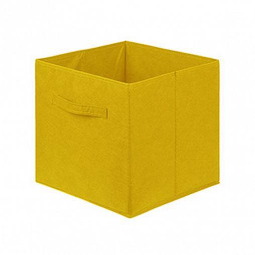 Короб для хранения Рыжий кот, 28 x 28 x 28 см, желтый фото