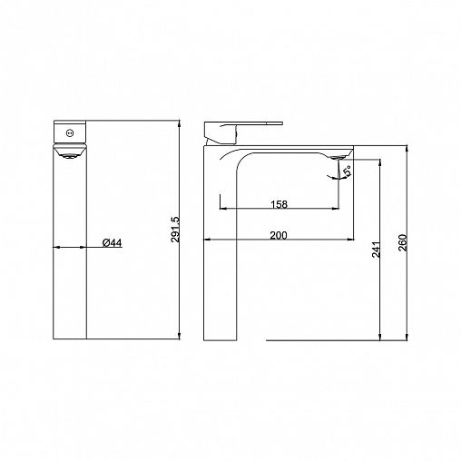 Смеситель для раковины с коротким изливом Fashun A5185-7, черный фото