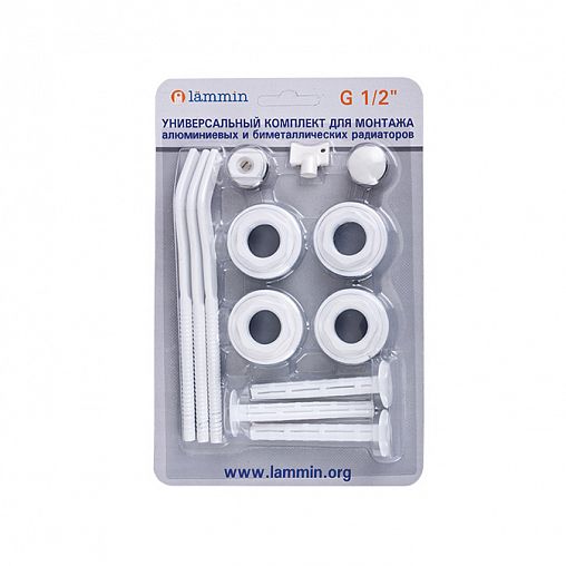 Набор для радиатора Lammin 1/2", 3 кронштейна фото