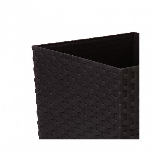 Кашпо напольное Альтернатива Ротанг, 22 x 22 x 41 см, мокко фото