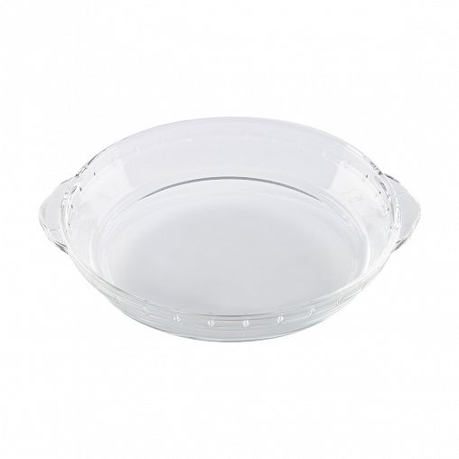 Форма для выпечки Mallony Camilla, стеклянная, круглая, 28,7 x 25,6 x 4,3 см фото