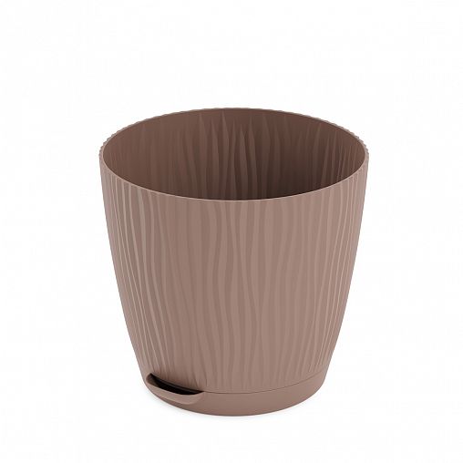 Горшок для цветов Альтернатива Флис, с прикорневым поливом, 1,2 л, какао фото
