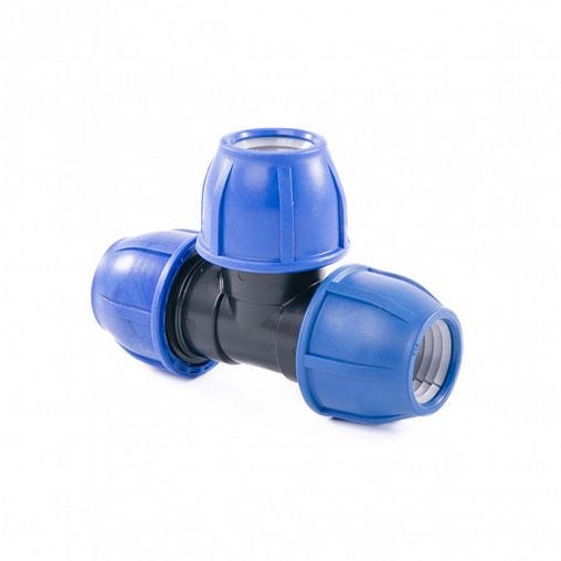 Тройник компрессионный для ПНД труб Lammin, 25 мм фото