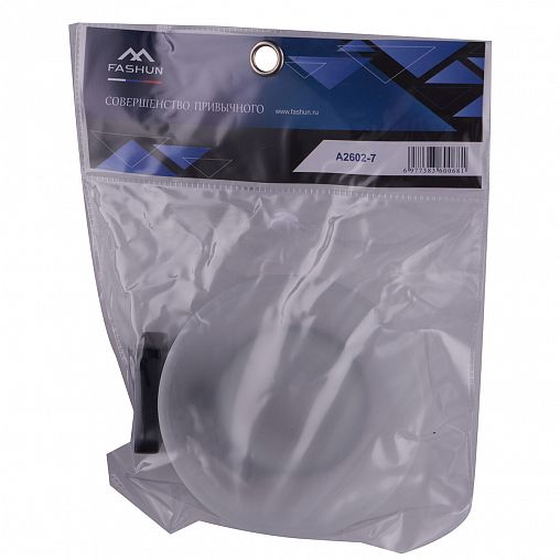 Мыльница настенная Fashun A2602-7, черный/стекло фото