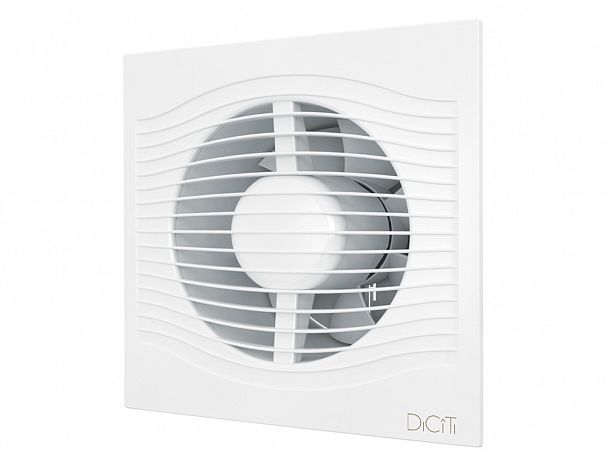 Вентилятор осевой вытяжной DiCiTi Slim 5C, с обратным клапаном, D 125, 10 Вт фото