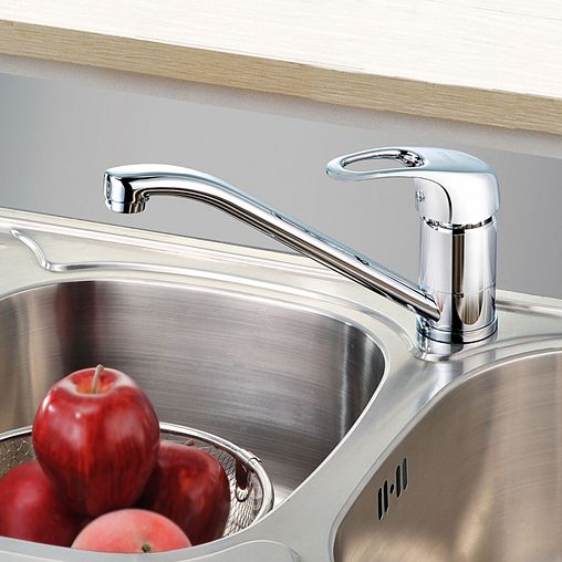 Смеситель для кухни IDDIS Alborg, хром фото