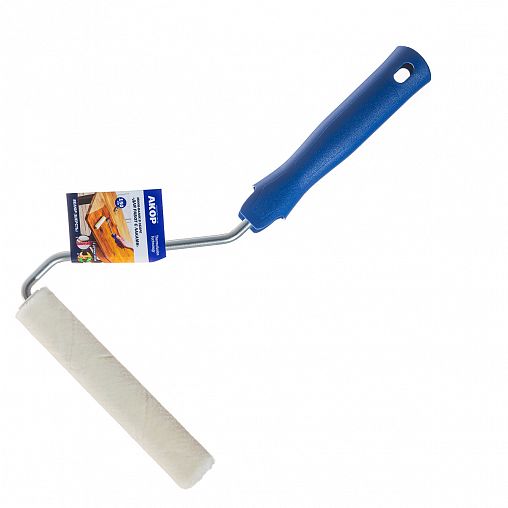 Мини-валик велюровый для лаков Акор Мастер, D30 x 150 мм, ворс 4 мм, бюгель 6 мм фото