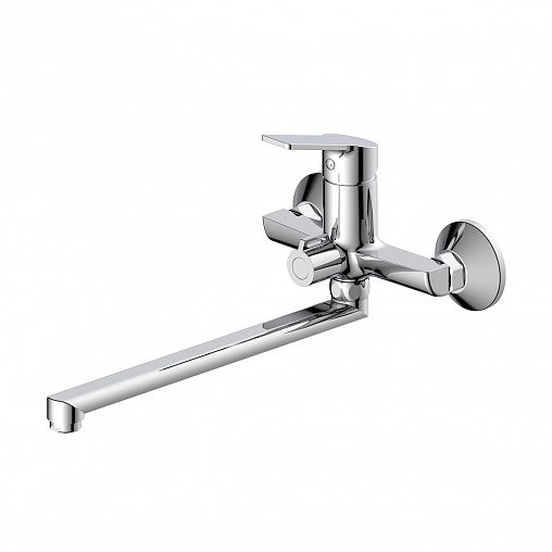 Смеситель для ванны с душем ESKO St.-Petersburg SPB 31, с длинным изливом, однорычажный, хром фото