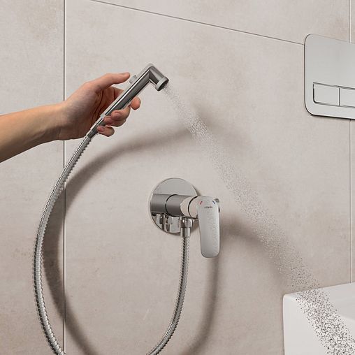 Встраиваемый гигиенический душ со смесителем Milardo Rora, хром фото