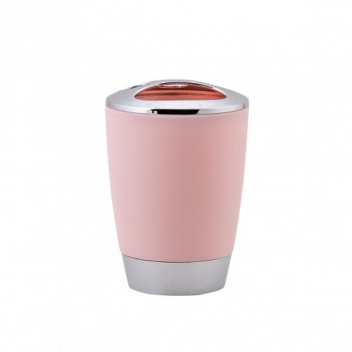 Стакан для зубных щеток Swensa Альма, пластик, розовый фото