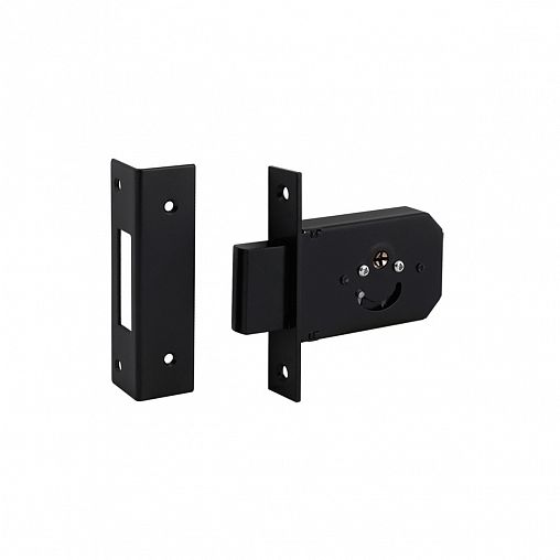 Замок врезной Нора-М, ЗВ-111, 5 ключей, черный фото