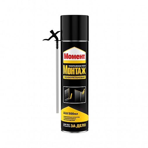 Бытовая монтажная пена Момент Монтаж 3048204, летняя, 500 мл фото