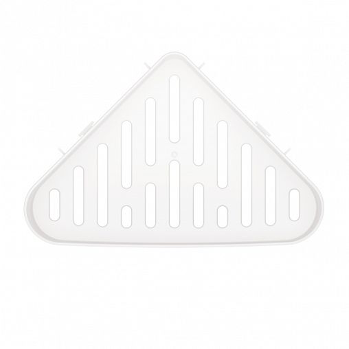 Полка для ванной угловая Альтернатива, на скотче, 20 x 20 x 8,5 см, белая фото