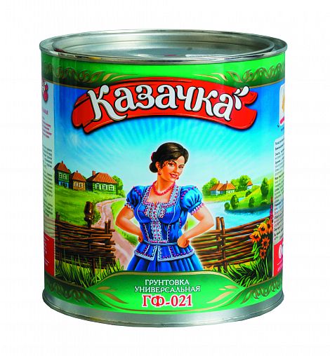 Грунтовка ГФ-021 Казачка, матовая, 2,8 кг, красно-коричневая фото