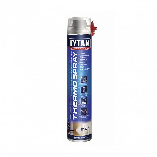 Теплоизоляция напыляемая профессиональная Tytan Professional Thermospray 15157, 870 мл фото