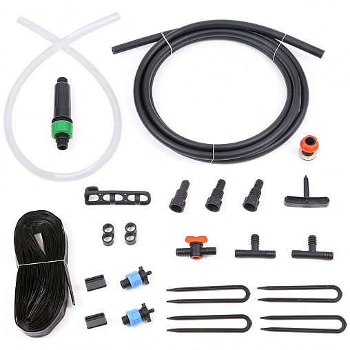 Комплект для капельного полива Жук №16, с эмиттерной лентой, 12 м фото