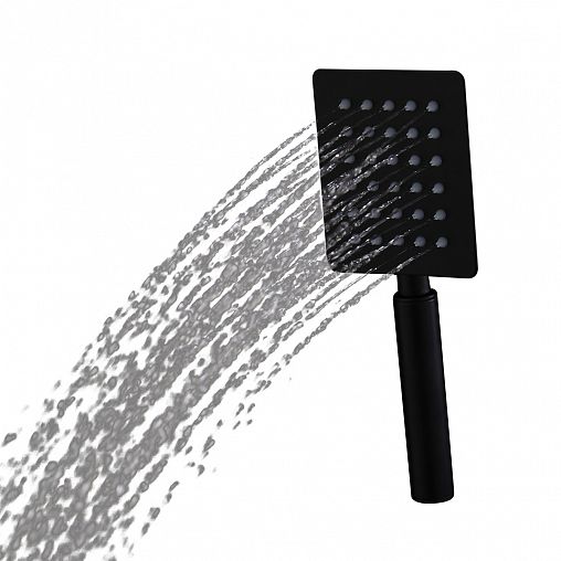 Лейка для душа Fashun A005-7, 1 режим, черная фото