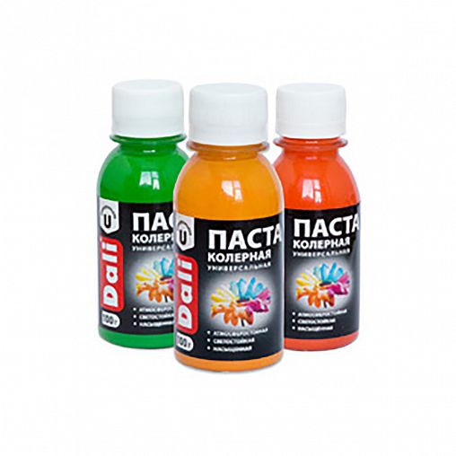 Паста колерная Dali, универсальная, 0,1 кг, розовая фото