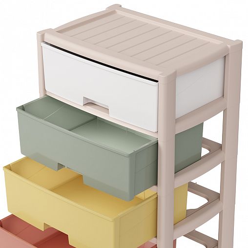 Комод пятисекционный Альтернатива Колорит, 56 x 39 x 100 см, цветной фото