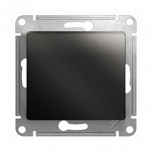 Выключатель перекрестный Systeme Electric Glossa, проходной, 10 А, антрацит фото