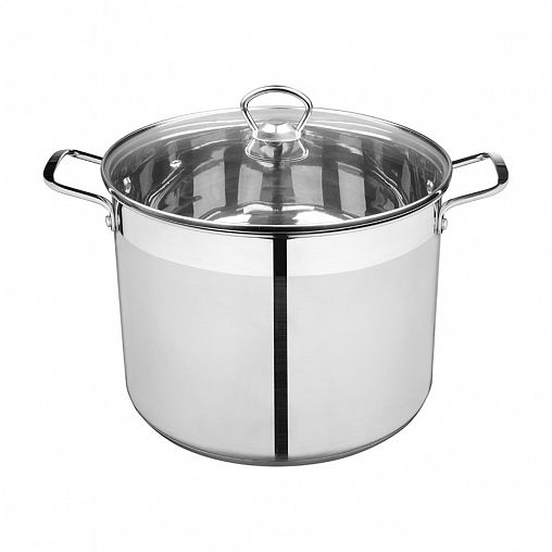 Кастрюля Mallony Culinaria с крышкой, нержавеющая сталь, 10,6 л фото