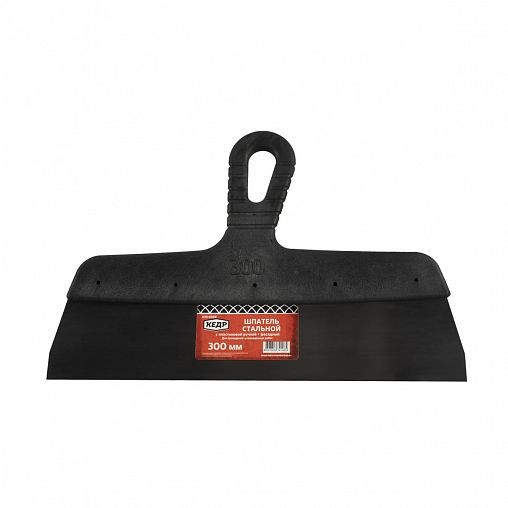 Шпатель фасадный Кедр, стальной, пластиковая ручка, 300 мм фото