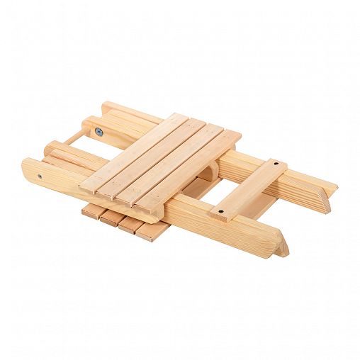 Табурет складной шлифованный Банные штучки, 34 x 34 x 26 см фото