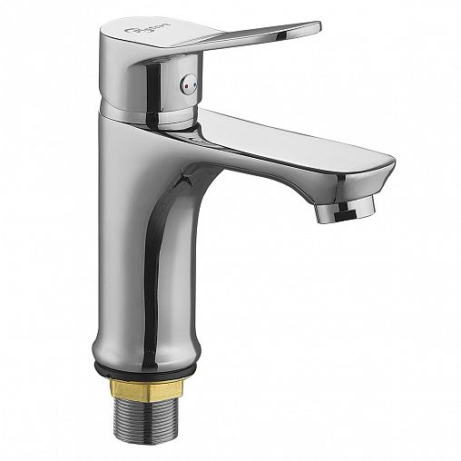 Смеситель для раковины с коротким изливом PLStart PD10016, хром фото