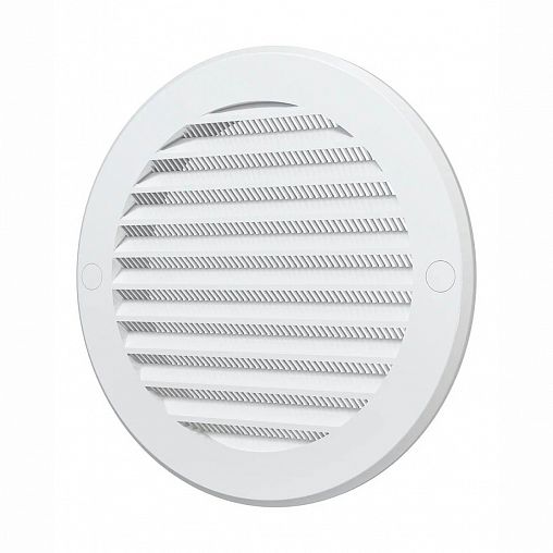 Решетка вентиляционная Era 15РКС, пластиковая, с сеткой, с фланцем D 150 мм, D 186 мм фото