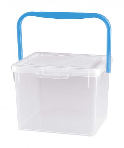 Ведро для стирального порошка Econova, 235 x 210 x 162 мм, прозрачное фото