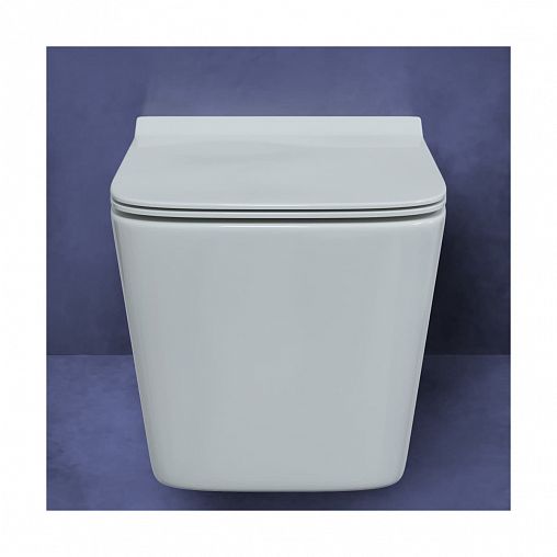 Унитаз подвесной безободковый Berges Floe, 55 x 36 x 40 см, белый фото