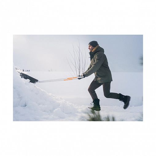 Движок для уборки снега Plantic Snow, П-образная стальная ручка, 720 x 750 мм фото