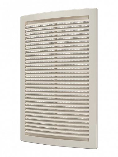 Вентиляционная решетка Era 2030РЦ Ivory, пластиковая, с сеткой, 200 x 300 мм фото