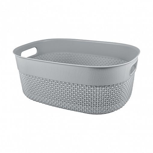 Корзина универсальная Plast Team Oslo, 380 x 284 x 150 мм, серый шторм фото