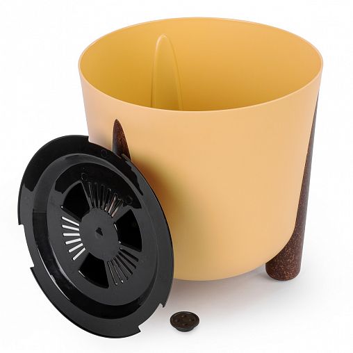 Горшок-кашпо Альтернатива Жардин, на ножках, 21 л, горчичный фото Горшок-кашпо Альтернатива Жардин, на ножках, 21 л, горчичный фото