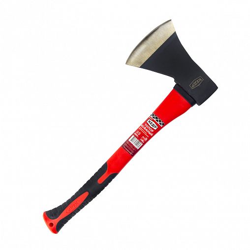 Кованый топор Кедр, стеклопластиковая обрезиненная ручка, 1 кг фото