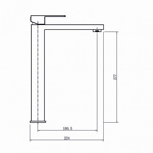 Смеситель для раковины с коротким изливом Fashun A51217, сатин фото