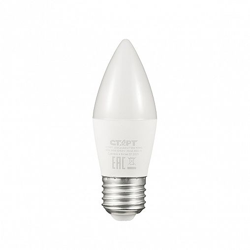 Лампа светодиодная LED Старт ECO Свеча, E27, 10 Вт, 4000 K, холодный свет фото