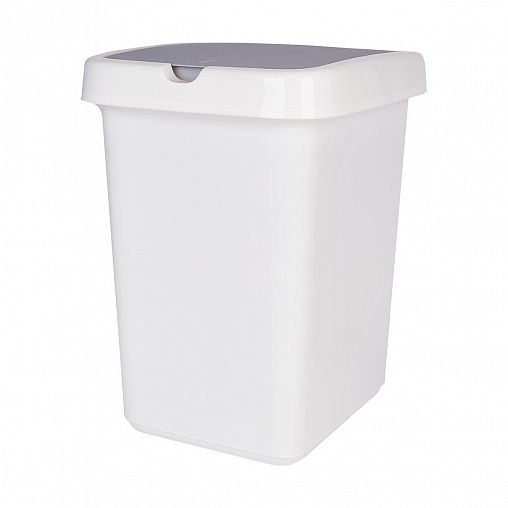 Контейнер для мусора Spin&Clean Step, 25 л, белый фото