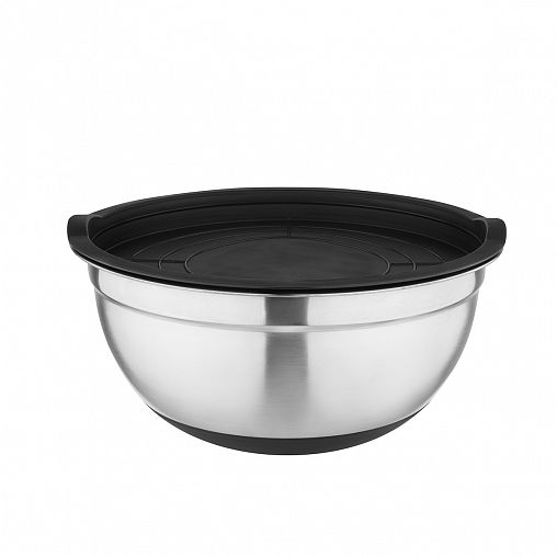 Миска из нержавеющей стали Mallony Amarena, пластиковая крышка, 3 л фото