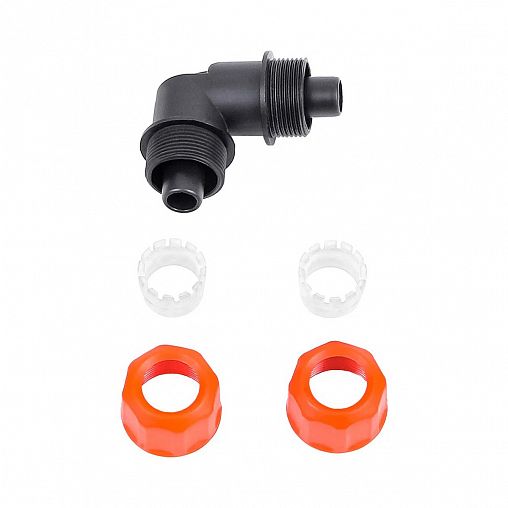 Уголок соединительный для шлангов Жук, цанговый, 1/2" - 1/2" фото