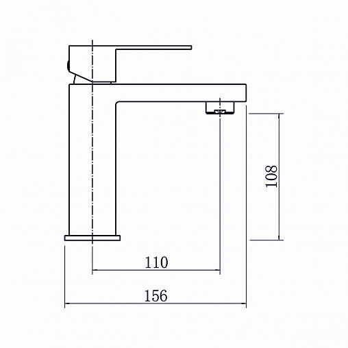 Смеситель для раковины с коротким изливом Fashun A51117, сатин фото