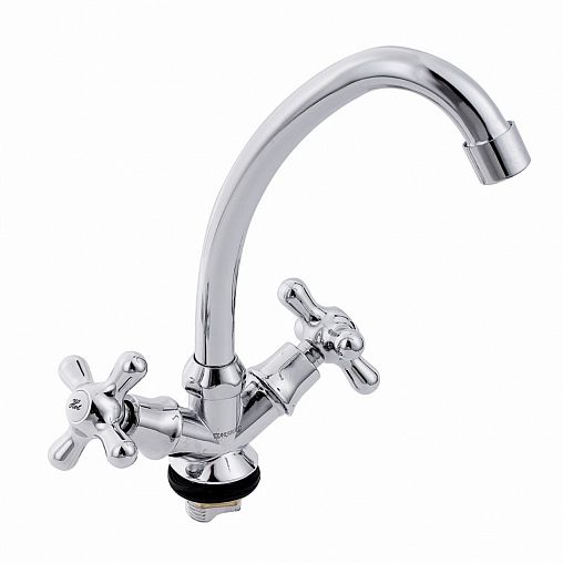 Смеситель для кухни Tsarsberg TSB-272-98, двухвентильный, хром фото