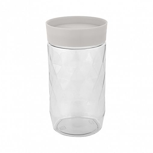 Банка для сыпучих продуктов Plast Team Stockholm, 1 л, пепельный жемчуг фото