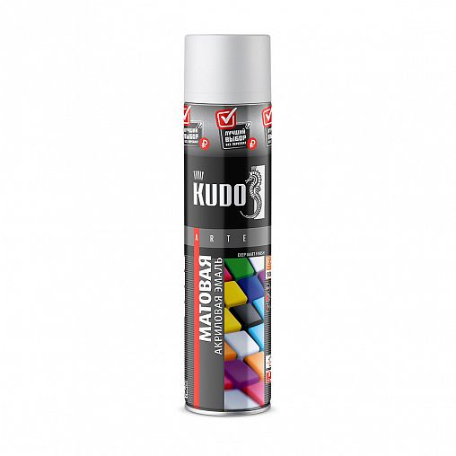 Аэрозольная акриловая краска RAL Kudo KU-A9003M.3, матовая, 800 мл, RAL 9003, белая фото Аэрозольная акриловая краска RAL Kudo KU-A9003M.3, матовая, 800 мл, RAL 9003, белая фото