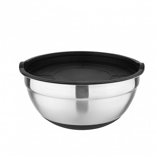 Миска из нержавеющей стали Mallony Amarena, пластиковая крышка, 5 л фото