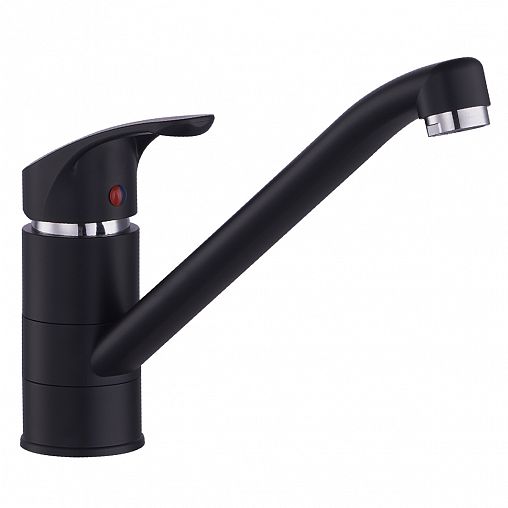 Смеситель для кухни PLStart PL4515-7, черный/хром фото